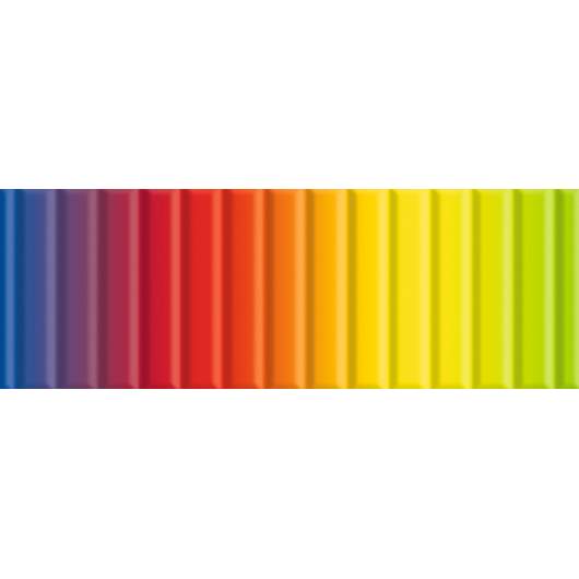 Block of Rainbow coloured corrugated cardboard 260g 50x70 - 10BL